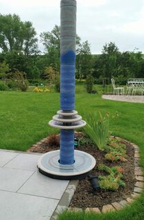 Keramikbrunnen hochwertig vom Künstler, auch für Terrasse und Balkon